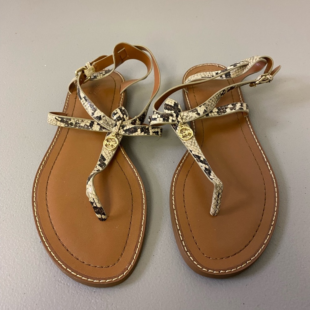 Coach Lydia Sandals Snakeskin Print - Women’s Size 8.5
